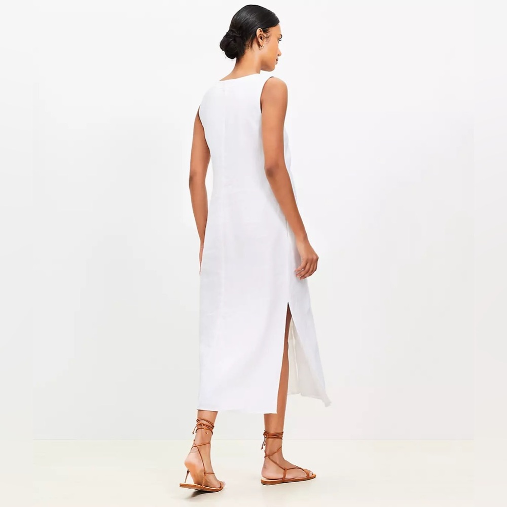 Loft Linen Vest Midi Dress - Picture 8 of 8